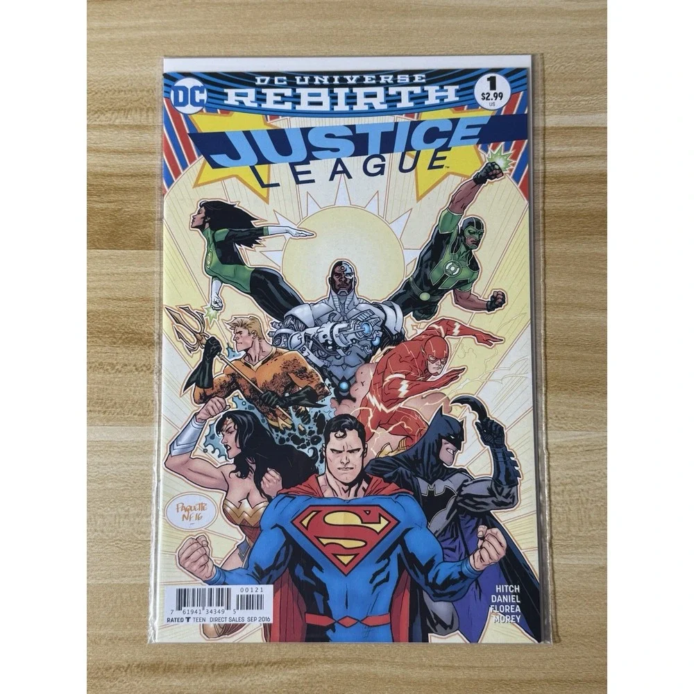 JUSTICE LEAGUE‎ #1 REBIRTH VARIANT DC (2016) 1ST PRINT BATMAN FLASH WONDER WOMAN